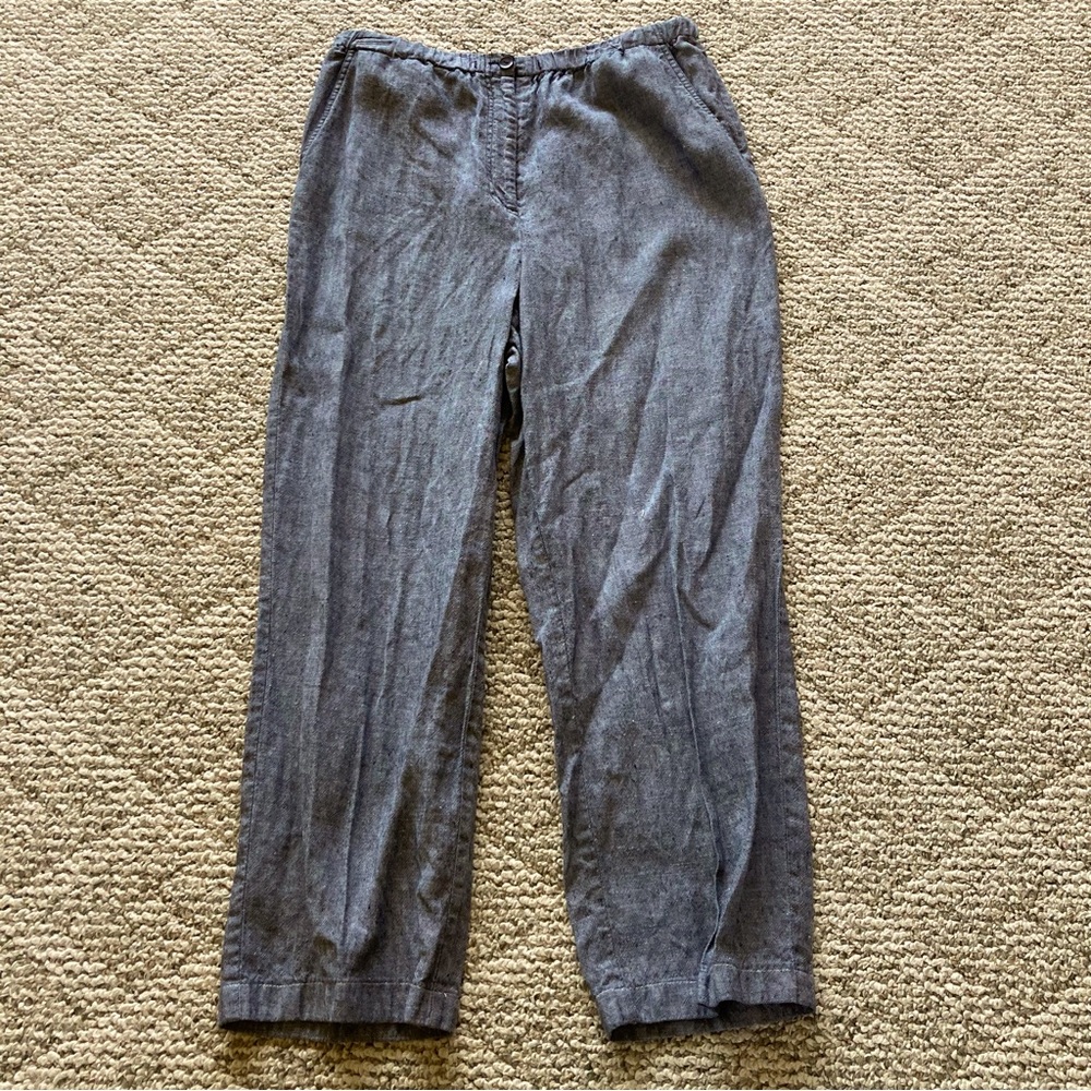 JM Collection Women's Slate Gray Straight-Leg Pants